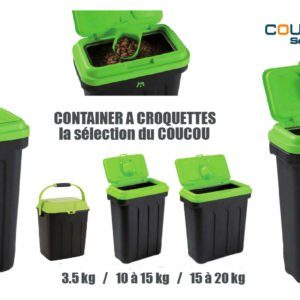 Dry Box container pour croquettes – 15 à 20 kg avec pelle