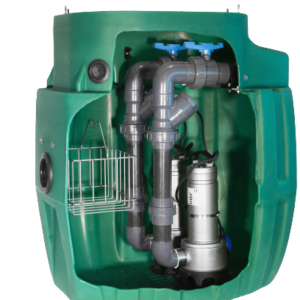 STATION DE RELEVAGE SANIREL 420 – DOUBLE pompe GRI Dilacératrice – eaux chargées (WC)