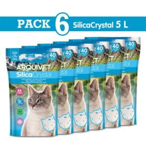 Litière SilicaCrystal Arquivet Pack 6 x 5L